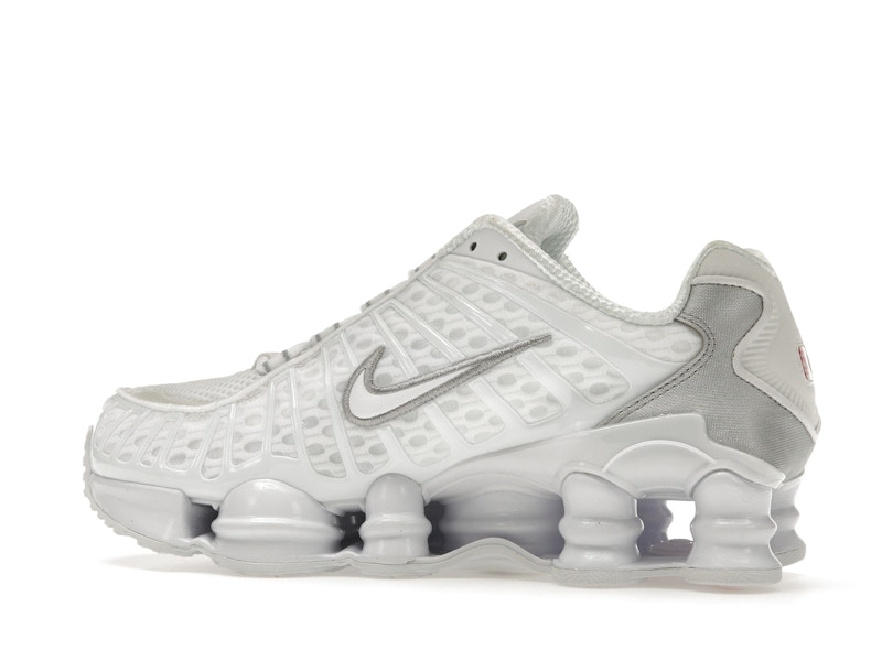 Nike Shox TL White Metallic Silver Max Orange (Women's) - image 21
