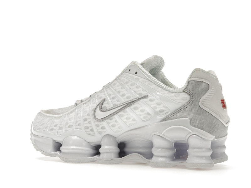 Nike Shox TL White Metallic Silver Max Orange (Women's) - image 22