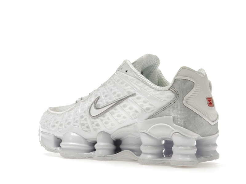 Nike Shox TL White Metallic Silver Max Orange (Women's) - image 23