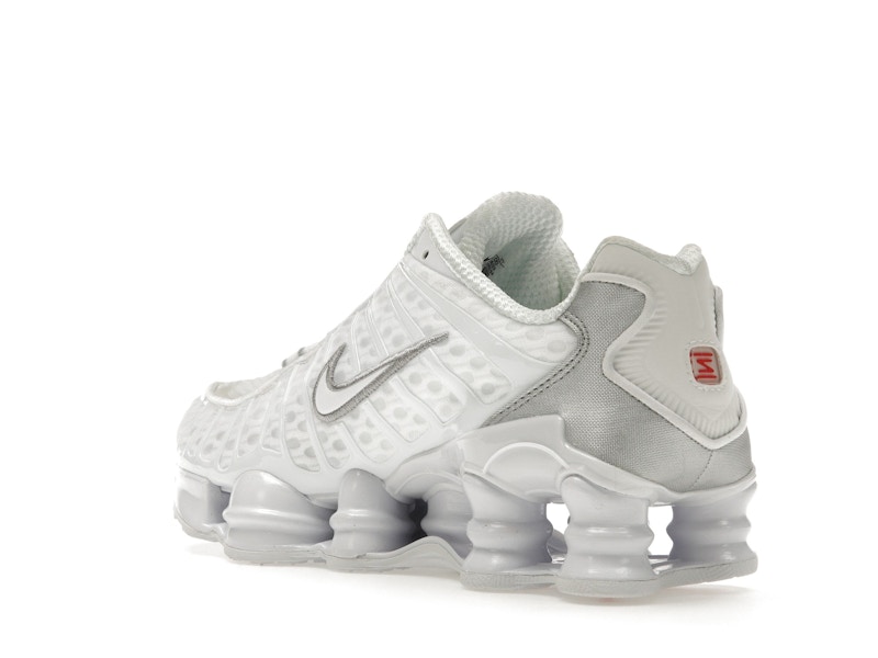 Nike Shox TL White Metallic Silver Max Orange (Women's) - image 24