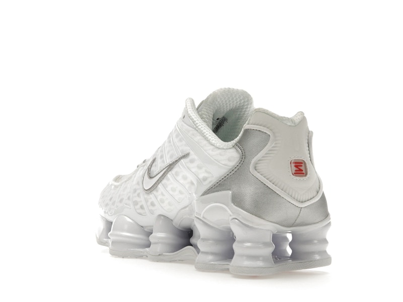 Nike Shox TL White Metallic Silver Max Orange (Women's) - image 25