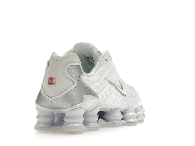 Nike Shox TL White Metallic Silver Max Orange (Women's) - image 31