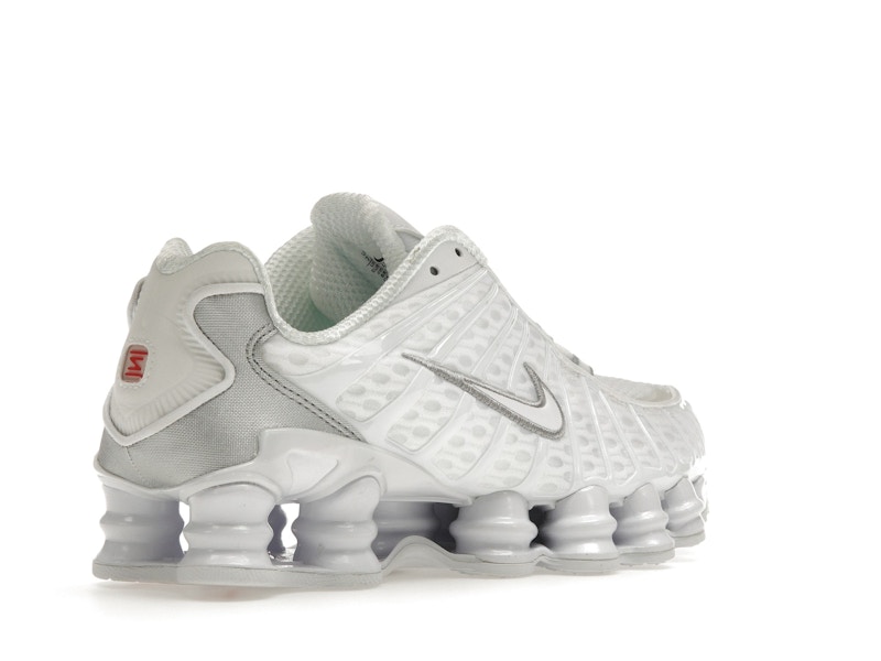 Nike Shox TL White Metallic Silver Max Orange (Women's) - image 33