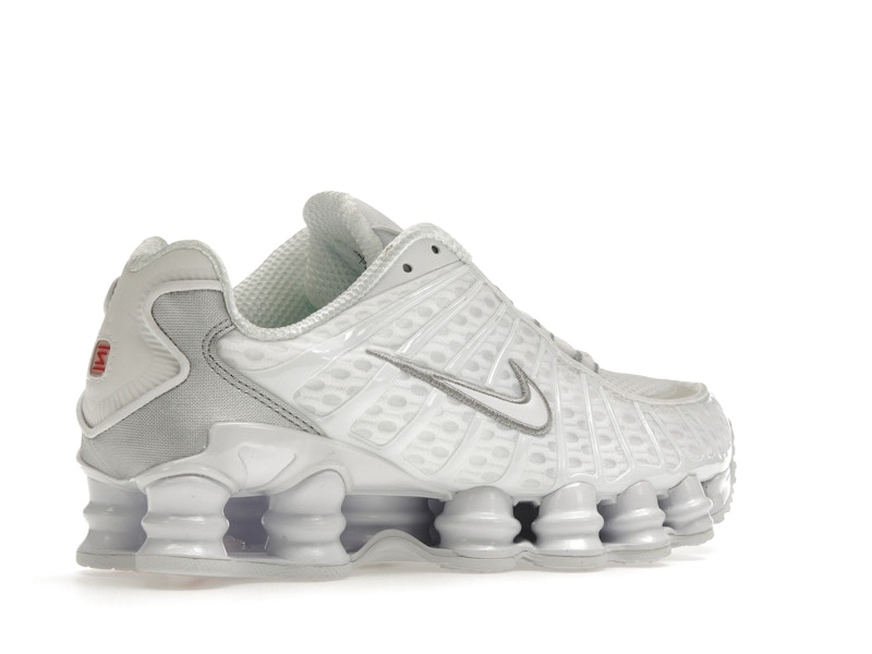 Nike Shox TL White Metallic Silver Max Orange (Women's) - image 34