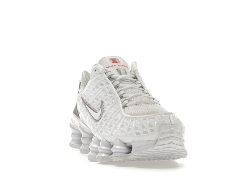 Nike Shox TL White Metallic Silver Max Orange (Women's) - image 8