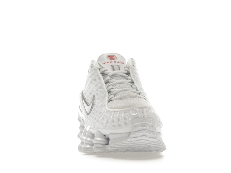 Nike Shox TL White Metallic Silver Max Orange (Women's) - image 9