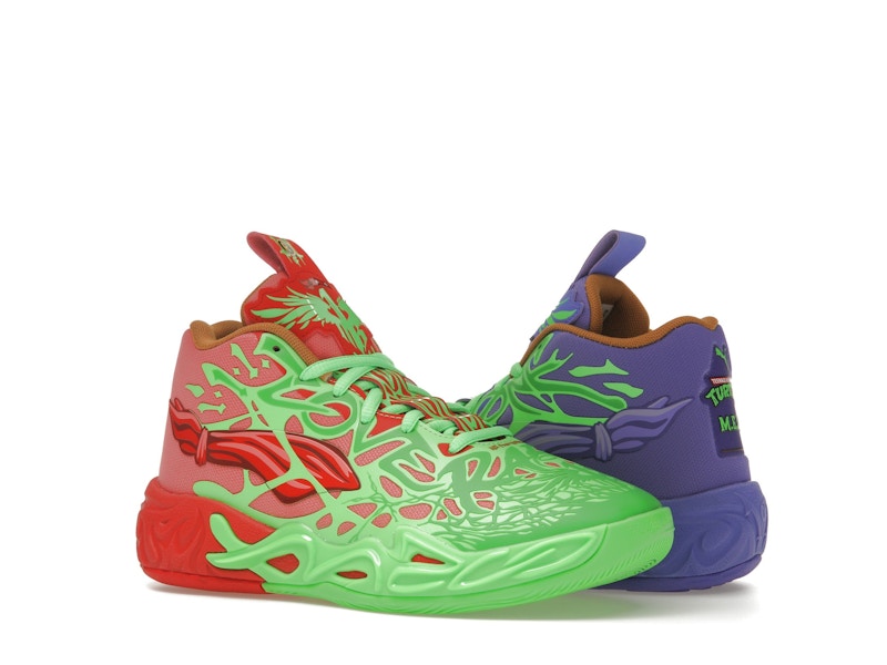 Puma LaMelo Ball MB.04 Teenage Mutant Ninja Turtles Raphael and Donatello (GS) - image 4