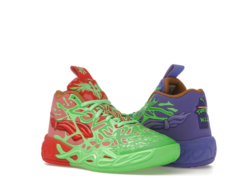 Puma LaMelo Ball MB.04 Teenage Mutant Ninja Turtles Raphael and Donatello (GS) - image 5