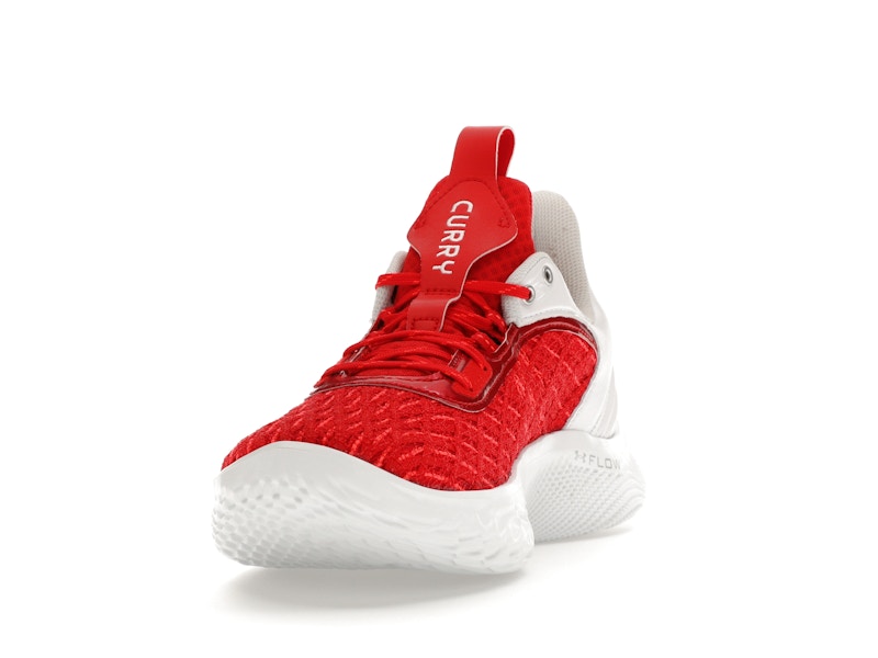 Under Armour Curry Flow 9 Team Red White - image 12