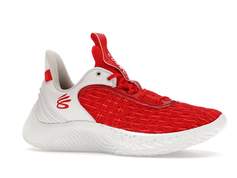 Under Armour Curry Flow 9 Team Red White - image 3