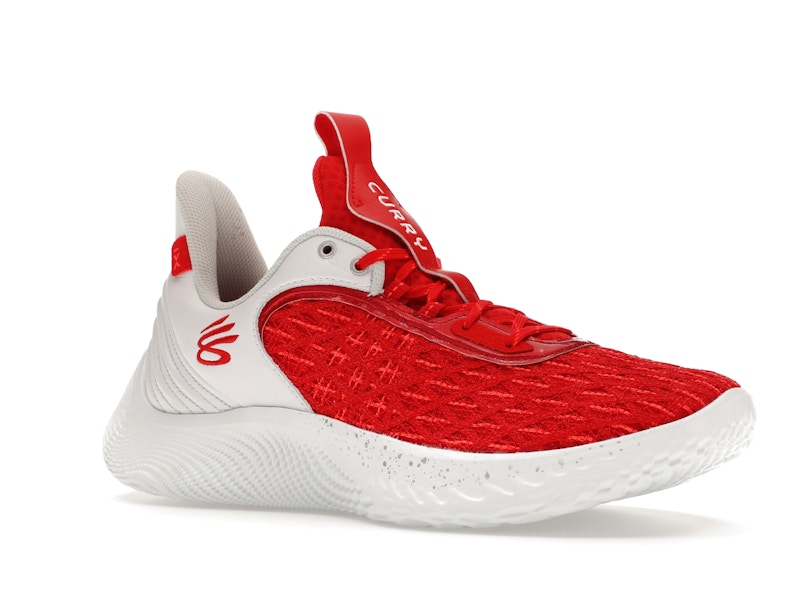 Under Armour Curry Flow 9 Team Red White - image 4