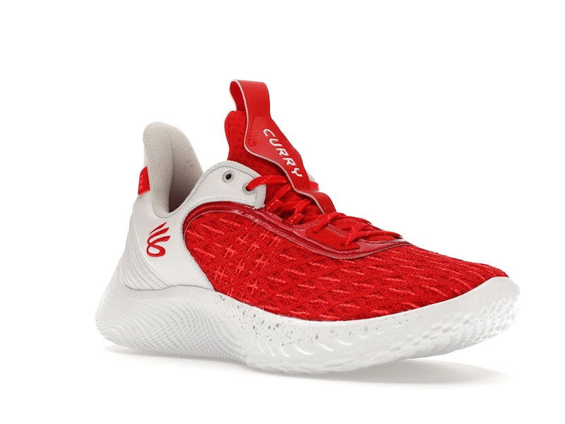 Under Armour Curry Flow 9 Team Red White - image 5