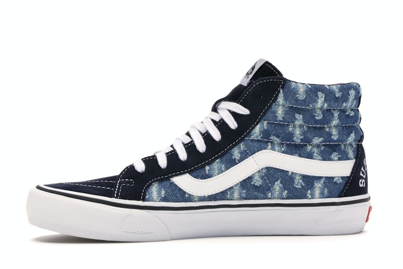 Vans Sk8-Hi Supreme Hole Punch Denim Blue - image 18