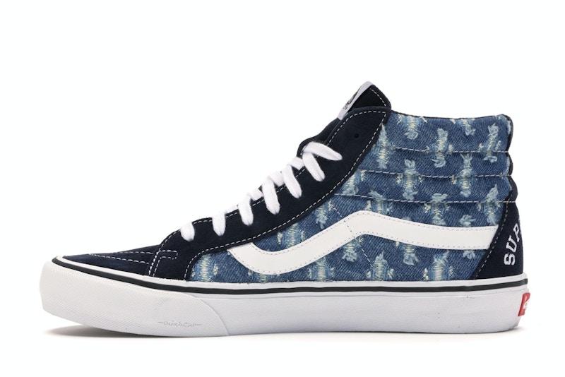 Vans Sk8-Hi Supreme Hole Punch Denim Blue - image 19