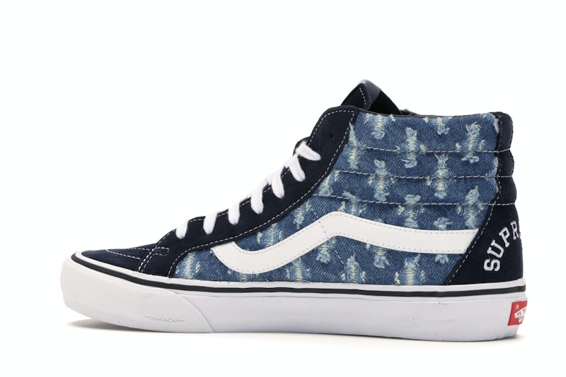 Vans Sk8-Hi Supreme Hole Punch Denim Blue - image 21