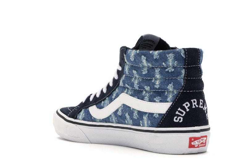 Vans Sk8-Hi Supreme Hole Punch Denim Blue - image 24