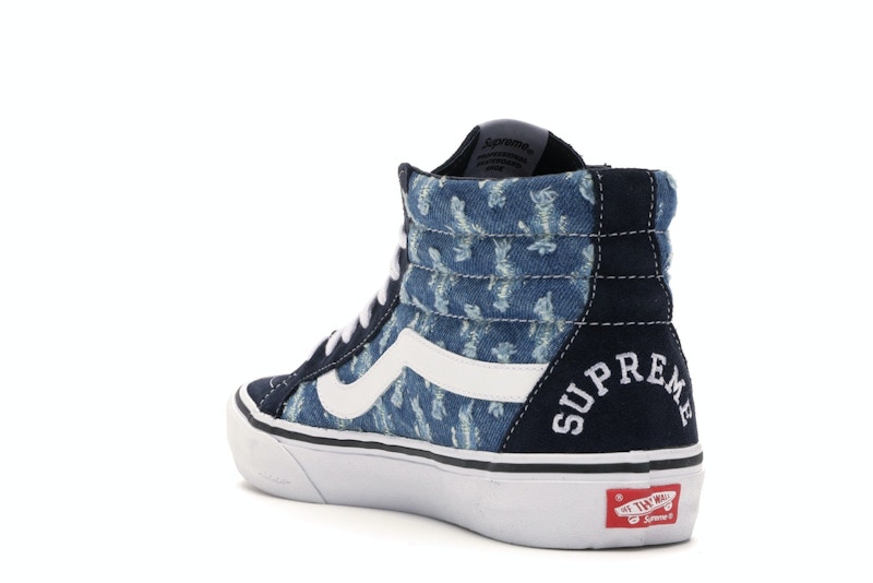 Vans Sk8-Hi Supreme Hole Punch Denim Blue - image 25