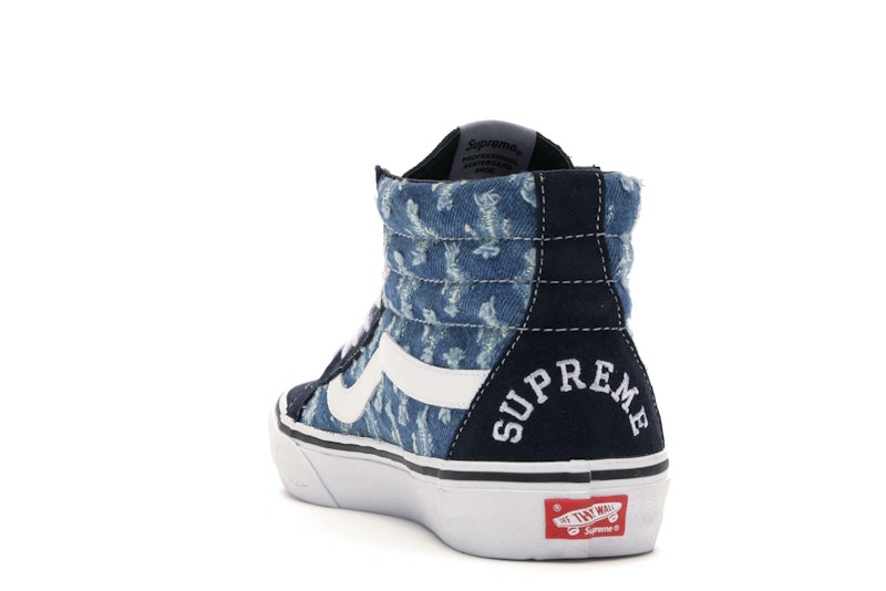 Vans Sk8-Hi Supreme Hole Punch Denim Blue - image 26