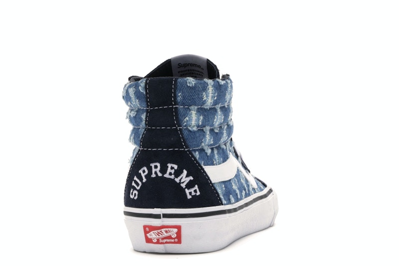 Vans Sk8-Hi Supreme Hole Punch Denim Blue - image 29
