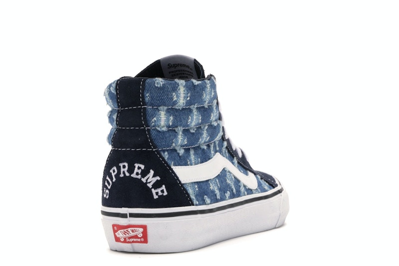 Vans Sk8-Hi Supreme Hole Punch Denim Blue - image 30