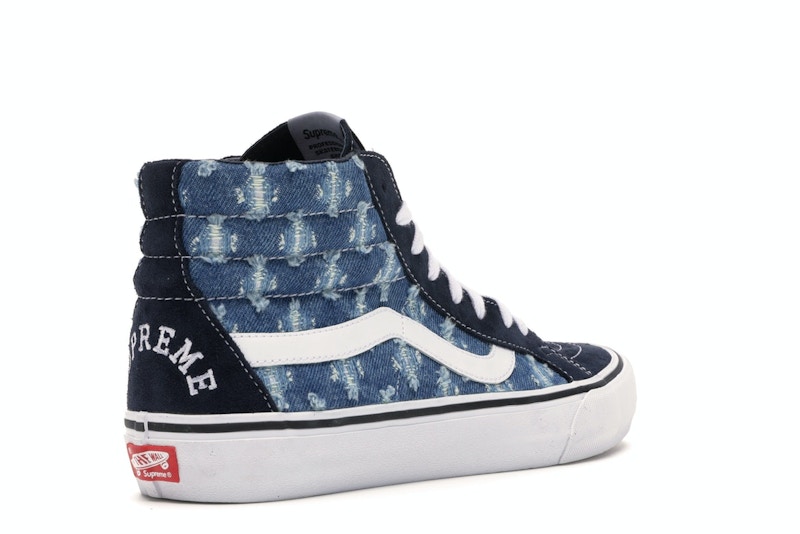 Vans Sk8-Hi Supreme Hole Punch Denim Blue - image 32