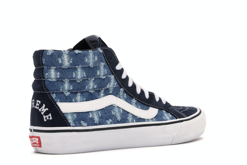 Vans Sk8-Hi Supreme Hole Punch Denim Blue - image 33