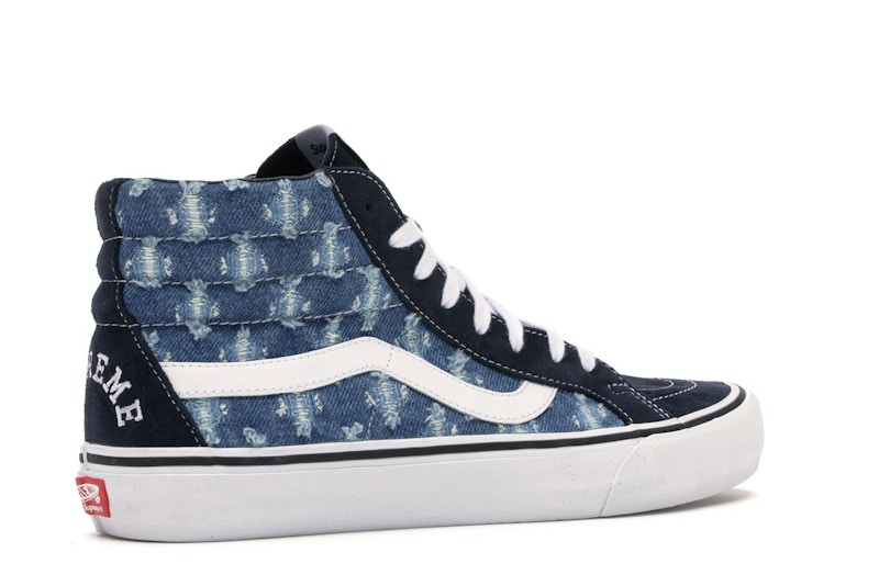Vans Sk8-Hi Supreme Hole Punch Denim Blue - image 34