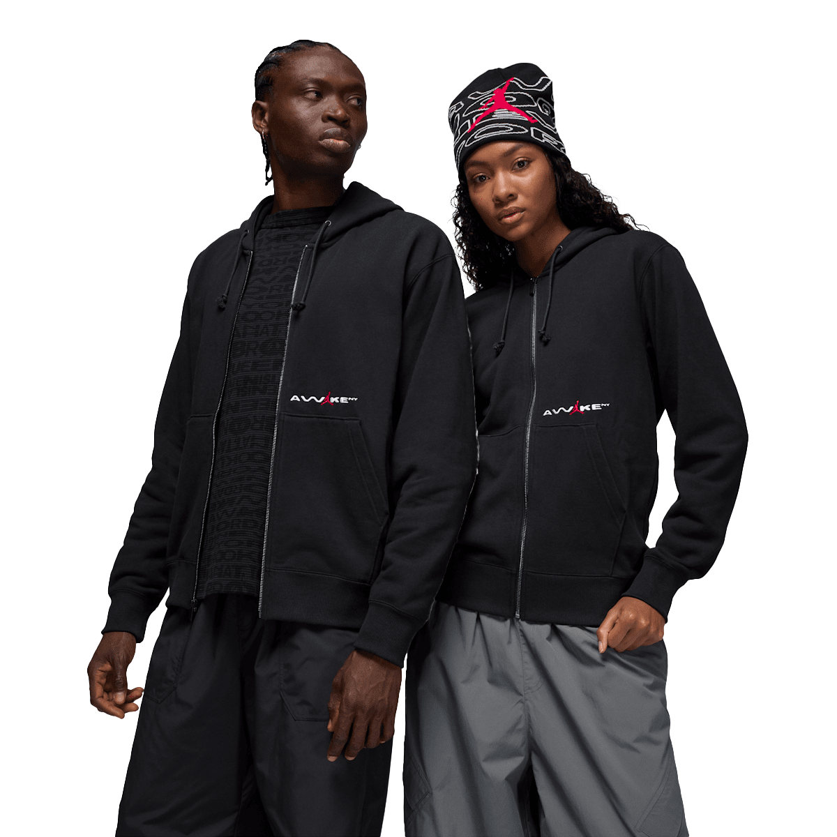 Awake NY x Jordan Full-Zip Fleece Hoodie 'Black'