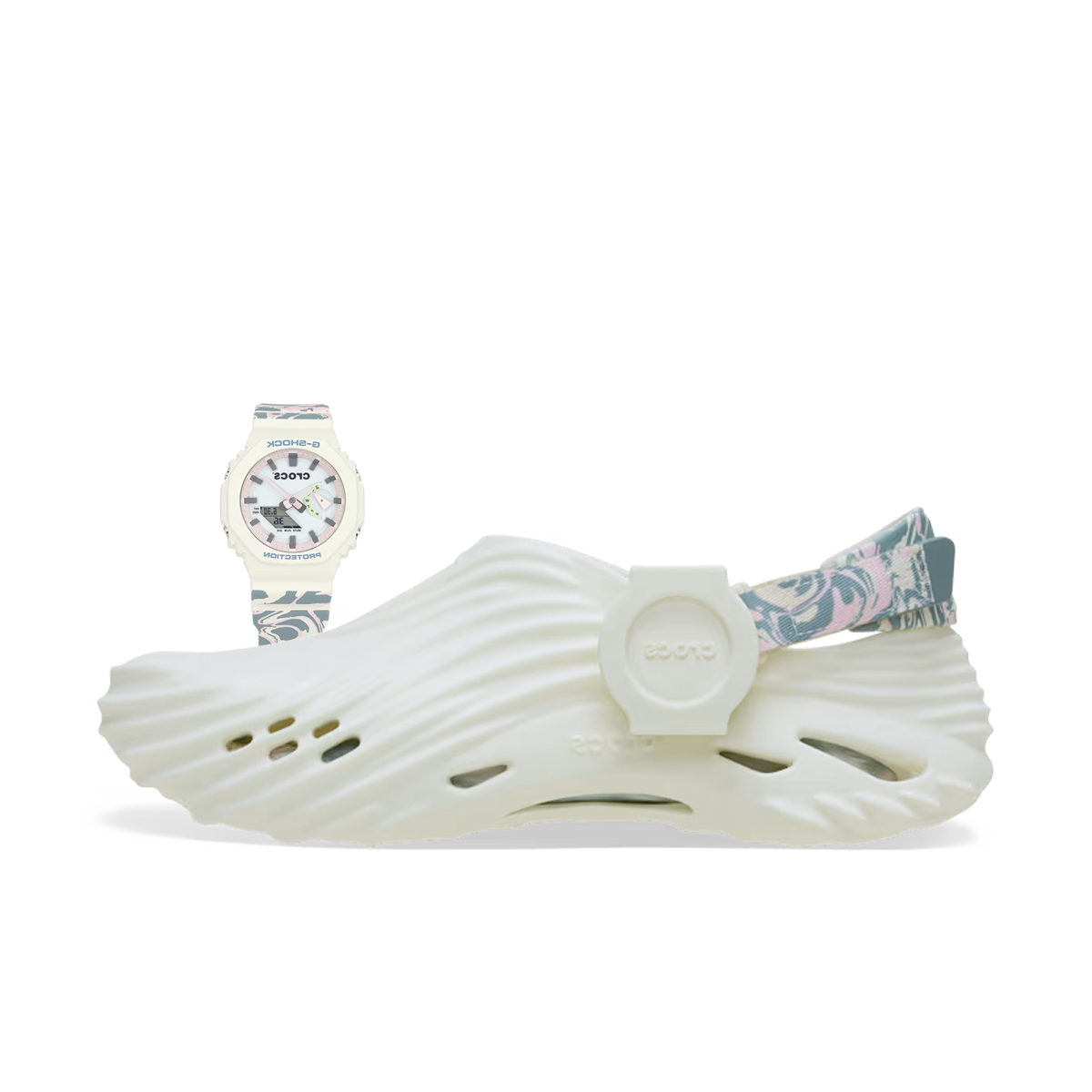 G-SHOCK x Crocs Echo Wave 'White' - Bundle