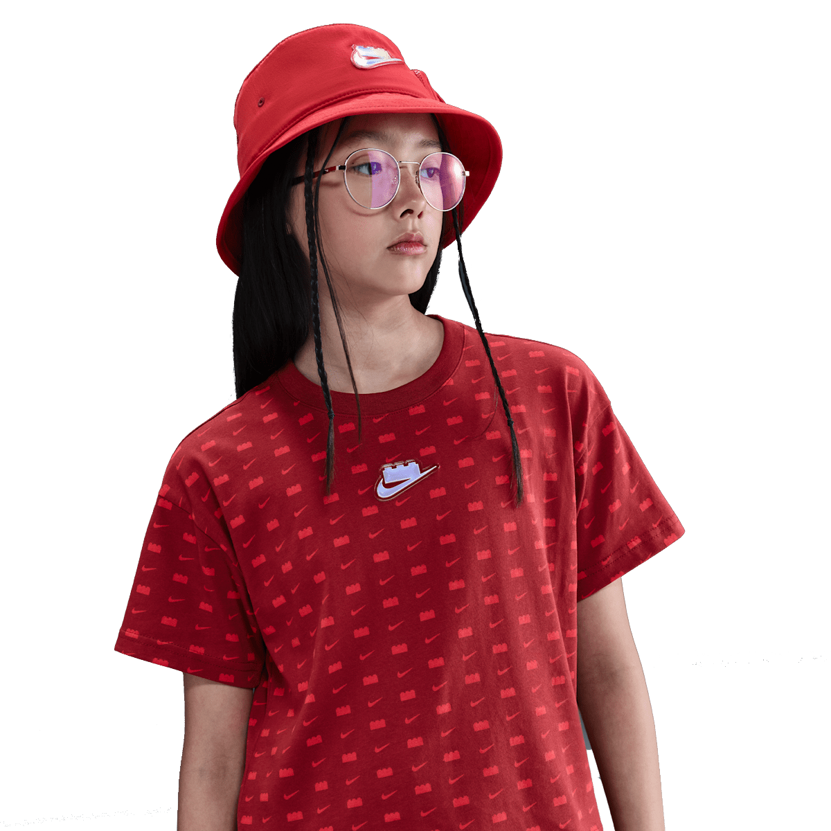 LEGO® x Nike Shirt GS 'Dark Cayenne'